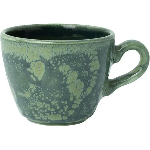Чашка кофейная «Аврора Везувиус Бернт Эмералд» фарфор 85мл D=65мм бежев.,зелен