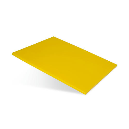 Доска разделочная 400х300х12 желтая пластик