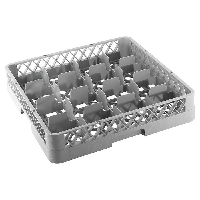 Кассета для мойки посуды P.L. Proff Cuisine JD-16RB 50х50х10 см, 16 ячеек 13,3х13,3х8 см