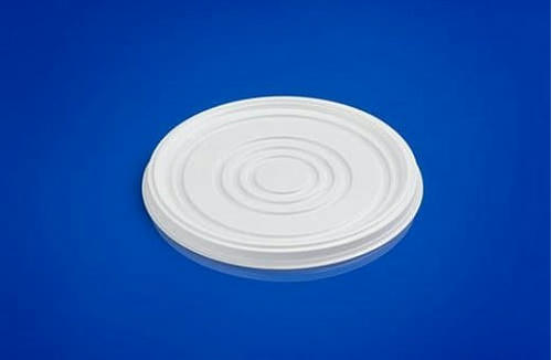 Крышка для супового контейнера 370-500 мл полистирол белый (в упаковке 480 шт.) [116630]