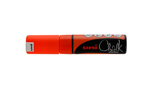 Маркер «Оранжевый неон» для оконных и стеклянных поверхностей Uni Chalk PWE-8K