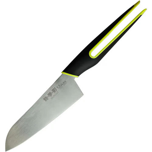 Нож «Сантоку» сталь нерж.,полипроп. ,L=14,5см металлич.,зелен