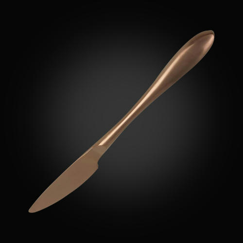 Нож столовый 23,5 см матовая медь PVD Alessi-Copper [81280005]