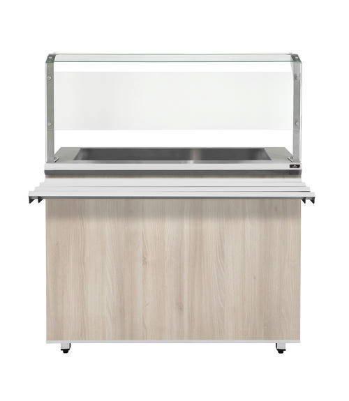 Прилавок холодильный Luxstahl ПХВ (С)- 1500 с ванной охлаждаемой