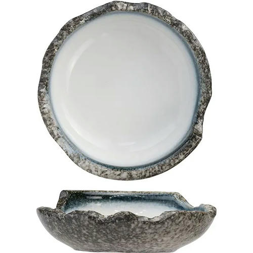 Салатник керамика D=22,H=5см белый,серый