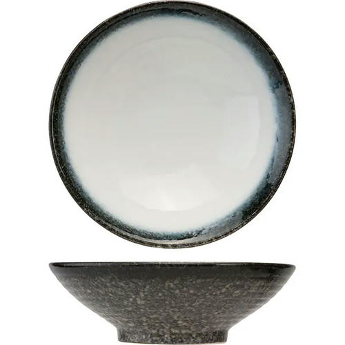 Салатник керамика D=22,H=7см белый,серый