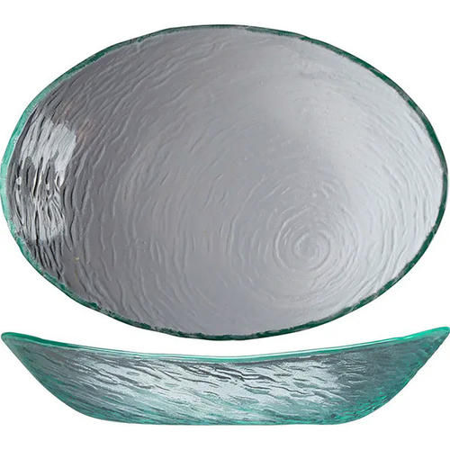 Салатник овальный «Скейп гласс» стекло ,L=30см прозр
