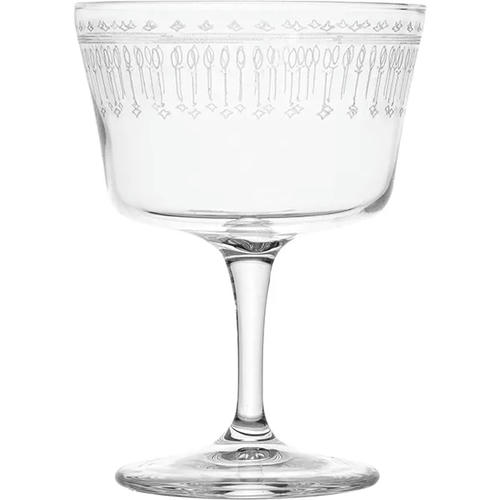 Шампанское-блюдце «Новеченто Арт деко» стекло 220мл D=90,H=124мм прозр
