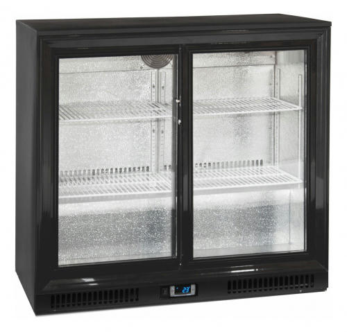 Шкаф холодильный со стеклом TEFCOLD DB201S барный черный
