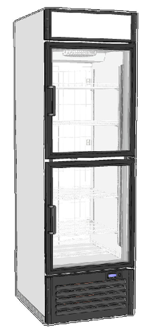 Шкаф морозильный Капри 0,5Н(СК) две стеклянные двери (4.300.149-13)