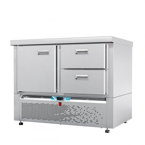 СТОЛ холодильный низкотемпературный СХН-70Н-01 (дверь, ящик 1/2) без борта (25110121300)