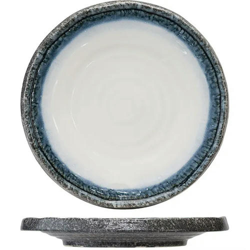 Тарелка керамика D=265,H=35мм белый,серый