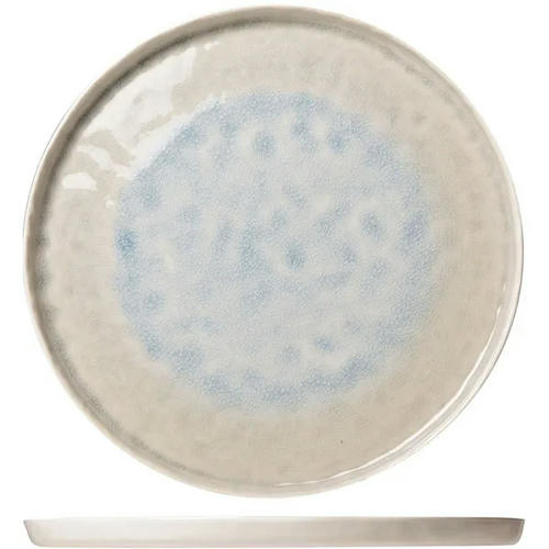 Тарелка керамика D=22см белый,голуб