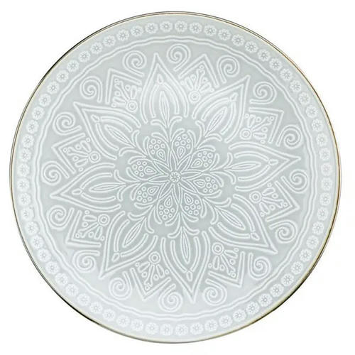 Тарелка «Мурано» мелкая керамика D=275,H=30мм св.зелен