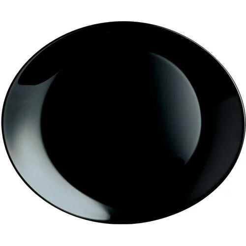 Тарелка д/стейка «Эволюшн Блэк» стекло ,H=3,L=30,B=26см черный