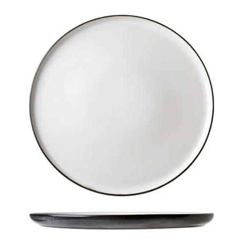 Тарелка десертная «Сиель блан» керамика D=278,H=15мм белый,черный