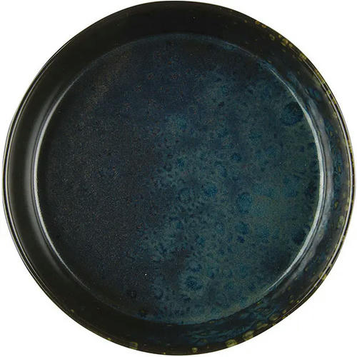 Тарелка глубокая «Фобос» керамика D=18см черный,синий
