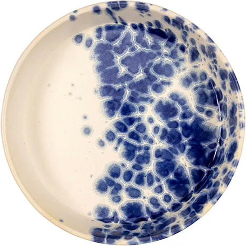 Тарелка глубокая «Фобос» керамика D=180,H=45мм белый,синий