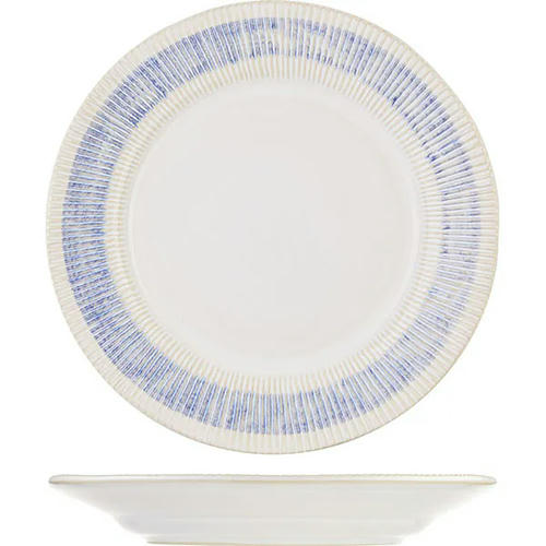 Тарелка керамика D=275,H=35мм белый,голуб