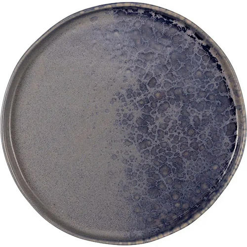 Тарелка «Фобос» мелкая керамика D=265,H=20мм серый,синий