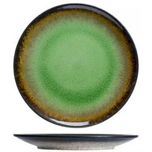 Тарелка мелкая «Фервидо» керамика D=265,H=25мм зелен