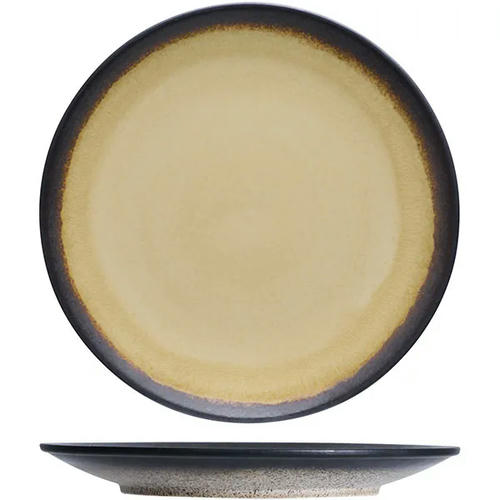 Тарелка мелкая «Фервидо» керамика D=265,H=25мм желт