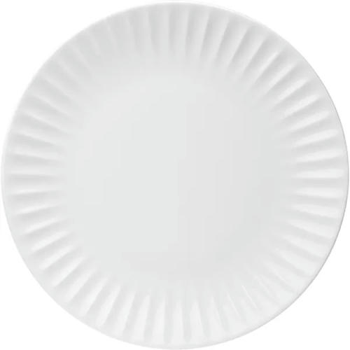 Тарелка мелкая «Ригби» фарфор D=20,6см белый