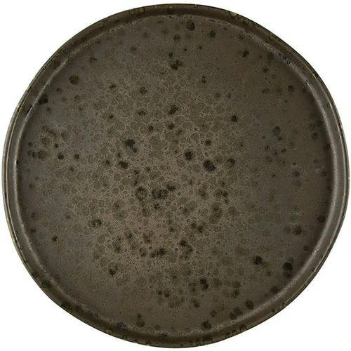 Тарелка мелкая «Фобос» керамика D=20,5см коричнев