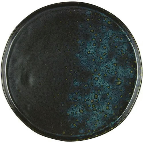 Тарелка мелкая «Фобос» керамика D=31см черный,синий