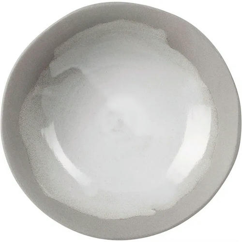 Тарелка «Нау» керамика 1л D=240,H=55мм серый,белый