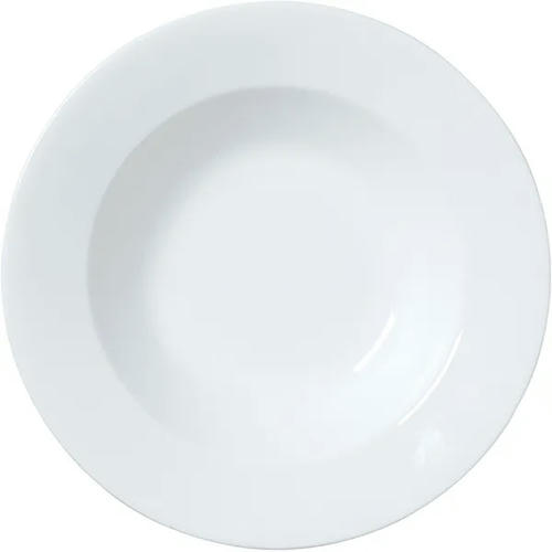 Тарелка с широким бортом «Классик Вайт» кост.фарф. 0,6л D=28см белый
