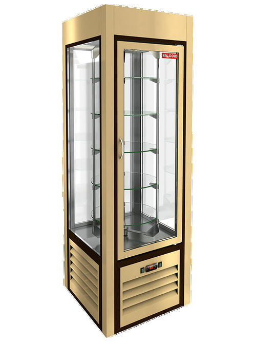 Витрина кондитерская вертикальная с вращением HICOLD VRC 350 R Sh Be 284295